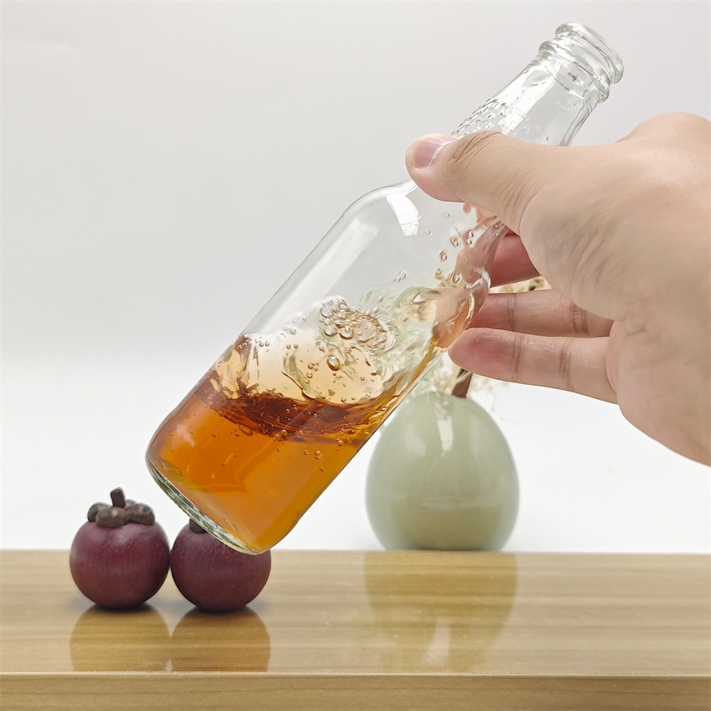 Glass Soda Bottle Non-Slip Glass Beverage Bottle B04.jpg