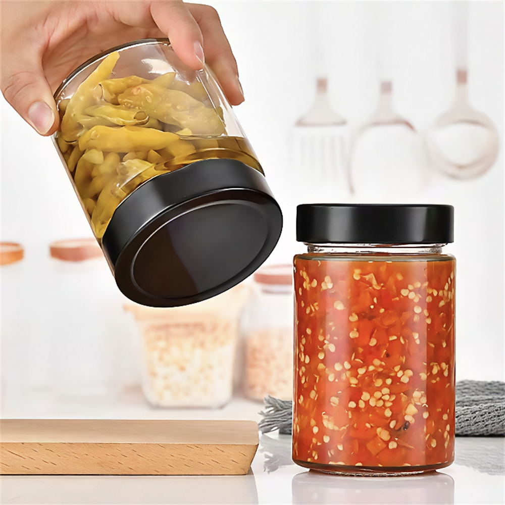 High Cover Glass Bottle Food Grade Sealed Jar Chil06.jpg